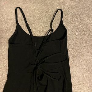 black lace up bodysuit!! 
size: XS
condition: like new